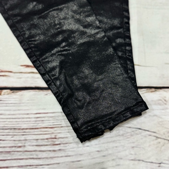 ALLSAINTS SPITALFIELDS women’s cigarette skinny jeans in size 28 Shiny Black EUC - Picture 4 of 16